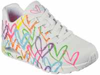 Skechers UNO - HIGHLIGHT LOVE Sneaker mit Herzchen-Print, Freizeitschuh, Halbschuh,