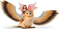 Schleich&reg; Spielfigur BAYALA&reg;, Elfe auf Glitzer-Eule V2 (70789)