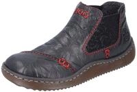 Rieker Chelseaboots, Stiefelette, Boots, Schlupfschuh mit gemustertem Stretcheinsatz