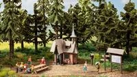 NOCH Modelleisenbahn-Geb&auml;ude Themen-Set &bdquo;Wanderausflug zum Hexenhaus&ldquo;, mit...