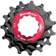 SunRace Zahnkranz SunRace 10s Ersatzritzel 11-13-15z, incl. Lockring schwarz