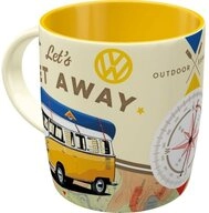 Nostalgic-Art Tasse Kaffeetasse - Volkswagen - VW Bulli Let's Get Away