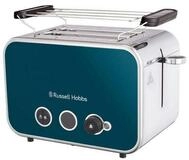 RUSSELL HOBBS Toaster Distinctions 26431-56 Edelstahl Ocean Blue, 2 Schlitze, f&uuml;r 2