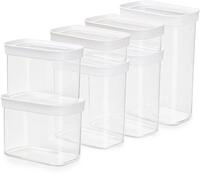 Emsa Vorratsdose N11429 Optima, Kunststoff, (Set, 7-tlg), rechteckig, sicher,