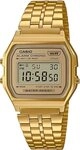 CASIO Quarzuhr Casio Vintage iconic Armbanduhr A158WETG-9AEF