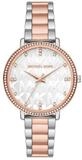MICHAEL KORS Quarzuhr Damen-Uhr Pyper Quarz Edelstahl-Armband Goldton MK4667