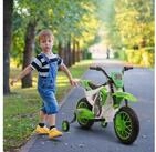 HOMCOM Elektro-Kindermotorrad Elektrofahrzeug mit 2 abnehmbaren St&uuml;tzr&auml;dern, f&uuml;r