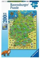 Ravensburger Puzzle RAVENSBURGER Puzzle Farbkarte von Deutschland XXL 200 Teile,