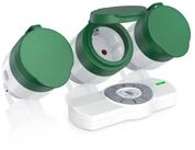 BEARWARE Funksteckdose, max. 3680 W, 3-St., 3x Outdoor Steckdosen Set +