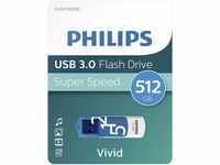 Philips USB Stick 512GB Speicherstick Vivid Edition blau USB 3.0 USB-Stick