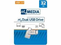 MyMedia Mymedia USB 2.0 OTG Stick 32GB, Typ A-C, My Dual, silber Retail-Blist
