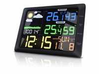 BEARWARE Wetterstation (mit Außensensor, LCD Farbdisplay, Wettervorhersage,