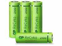 GP Batteries AA Akku GP NiMH 2100 mAh ReCyko 1,2V 4 Stück Akku 2100 mAh (1,2 V)