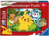 Ravensburger Puzzle Pikachu und seine Freunde, 48 Puzzleteile, 2 x 24 Teile,...