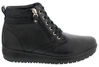 Joya Joya WILMA II Black Boot, Full-Grain Leather /Velour/ Textile, SENSO-S