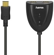 Hama HDMI-Splitter HDMI-Umschalter 2x1 bis 1080p, HDCP-kompatibel, manuelles