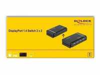 Delock DeLOCK DisplayPort 1.4 Switch 2 x 2 DisplayPort in Netzwerk-Switch