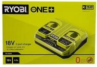 RYOBI Ryobi RC18240 - 18V ONE+ Doppel-Ladeger&auml;t (ohne Akkus), schnell