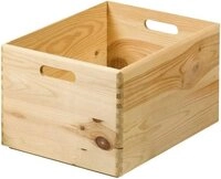 KESPER&reg; Aufbewahrungsbox 69600 (Einzeln), Kiefernholz, Naturbelassen, Tragegriffe