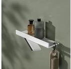Keuco Duschablage Reva mit Duschabzieher, aus Aluminium, 35 cm, mit Haken,...
