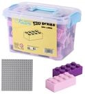 Katara Bausteine Box-Set mit 520 Steinen + Platte + Box Konstruktionsspielsteine,