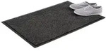 relaxdays Fu&szlig;matte Schmutzfangmatte grau, H&ouml;he: 7 mm, 60x90cm