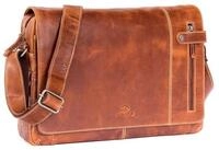 ALMADIH Umh&auml;ngetasche Leder Umh&auml;ngetasche DYLAN Ledertasche 15 Zoll Aktentasche
