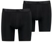 PUMA Langer Boxer PUMA MEN SPORT MICROFIBER LONG BOXERS (2er Pack) mit Logo-Bund