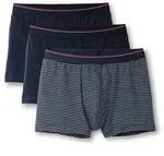 CALIDA Boxershorts Natural Benefit (3er Pack) Single Jersey-Qualit&auml;t, elastisch blau