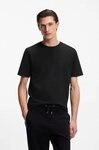 BOSS T-Shirt Tiburt mit Jacquard-Struktur, regular fit