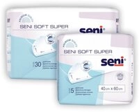 Inkontinenzauflage Seni Soft Super Bettschutzunterlagen 90 x 60 cm, 25 St&uuml;ck...