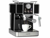 Klarstein Espressomaschine Gusto Classico, 1.5l Kaffeekanne, Gemahlener Kaffee &