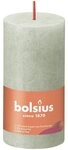 Bolsius Stumpenkerze Bolsius Rustik Stumpenkerze nebeliges Gr&uuml;n, H&ouml;he: