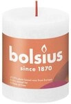 Bolsius Stumpenkerze Bolsius Rustik Stumpenkerze wolkiges wei&szlig;, H&ouml;he: 8