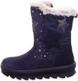 Winterstiefel SUPERFIT "FLAVIA, WMS: mittel", M&auml;dchen, Gr. 29, dunkelblau, Textil,