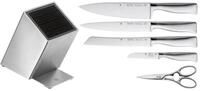 WMF Messerblock Grand Gourmet (6tlg), Messerklingen aus Spezialklingenstahl,...