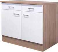 Flex-Well Unterschrank Samoa (B x H x T) 100 x 85 x 60 cm, f&uuml;r viel Stauraum