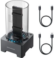 GRAUGEAR Festplatten-Dockingstation 18048, USB C M.2 NVMe NGFF SSD USB 3.2 leiser