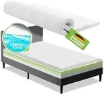Juskys, Topper, 7 cm hoch, Memoryschaum, 140x200 cm, Memoryfoam, orthop&auml;disch,
