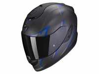 Scorpion Exo Motorradhelm Exo-1400 Evo Carbon Air Kendal schwarz-blau matt, Sport