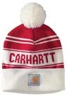Carhartt Strickm&uuml;tze Carhartt Herren Strickm&uuml;tze mit Bommel und Logo...