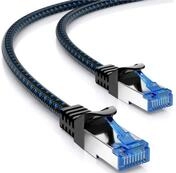 deleyCON deleyCON 0,25m CAT8.1 Nylon Netzwerkkabel S/FTP PIMF 2000MHz 40Gbit