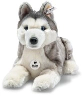 Steiff Kuscheltier Steiff Bernie Husky 33 grau/weiss liegend