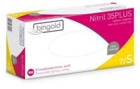 Bingold Nitril-Handschuhe Einweghandschuh Nitril 35PLUS 634301 S wei&szlig; 100...