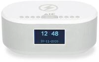 AIC AIC 18DAB Wei&szlig; Radio (Radiowecker DAB mit Ladefunktion Bluetooth QI...