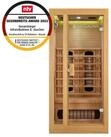 Artsauna Infrarotkabine Nyborg S90V, f&uuml;r 1 Personen, Hemlockholz, HiFi-System,
