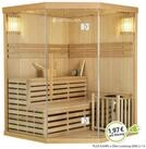 Artsauna Sauna Espoo150 Premium, 50 mm, f&uuml;r 3 Personen, Hemlock Holz,...