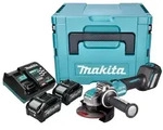 Makita Akku-Winkelschleifer GA 041 GM201 40 V max. 125 mm X-LOCK Brushless + 2x...