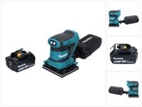 Makita Exzenterschleifer DBO 480 T1 Akku Schwingschleifer 18 V 112 x 102 mm + 1x Akku
