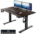 Casaria Schreibtisch, Elektrisch LCD- Display 73-118cm Stahlgestell Zubeh&ouml;r...